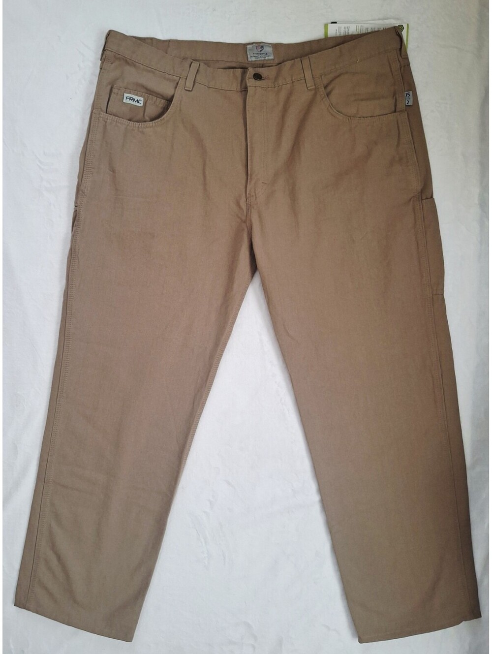 Tyndale FRMC Cargo Work Pants Men's Sz 44x34 Arc Rated/Flame Resistant  Beige